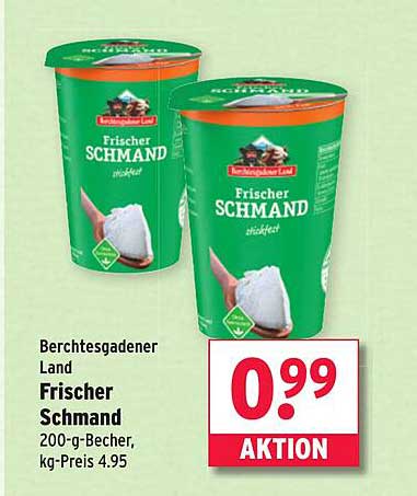 Berchtesgadener Land Frischer Schmand 200-g-Becher