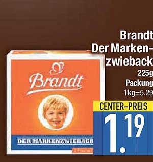 Brandt Der Marken-Zwieback 225g