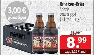 Brocken-Bräu Spezial 20x0,33l für 8,99 €
