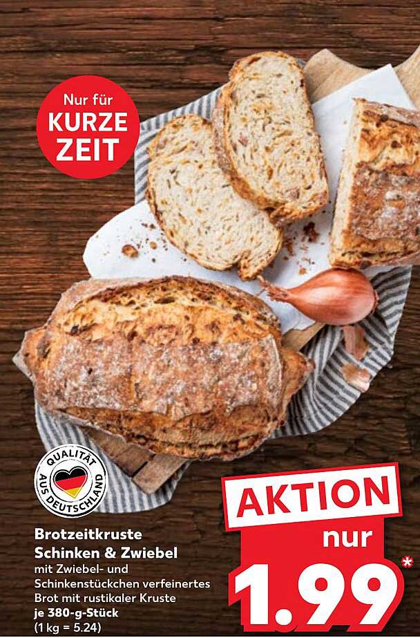 Brotzeitkruste Schinken & Zwiebel