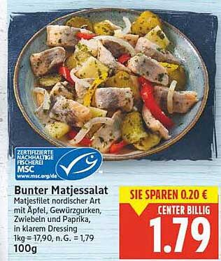 Bunter Matjessalat