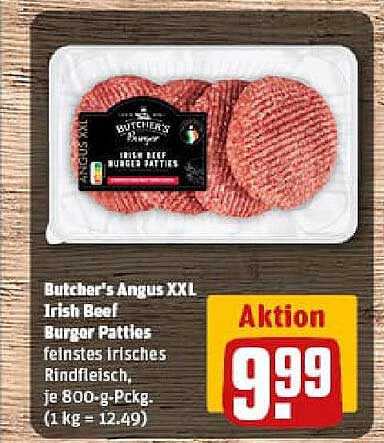 Butcher's Angus XXL Irish Beef Burger Patties