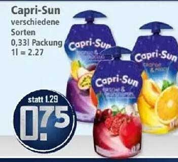 Capri-Sun verschiedene Sorten 0,33l Packung