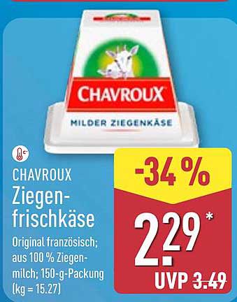 CHAVROUX Ziegenfrischkäse 150-g-Packung