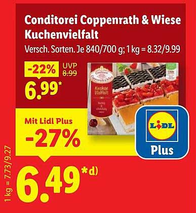 Conditorei Coppenrath & Wiese Kuchenvielfalt