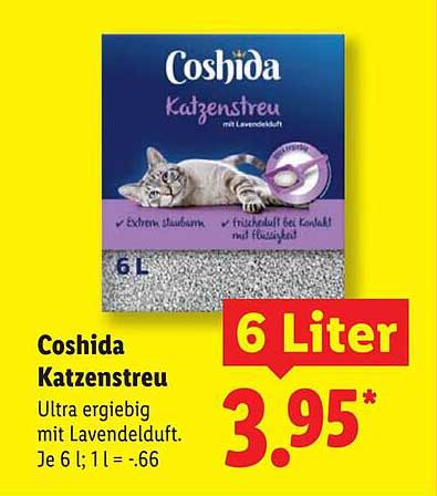 Coshida Katzenstreu 6 Liter