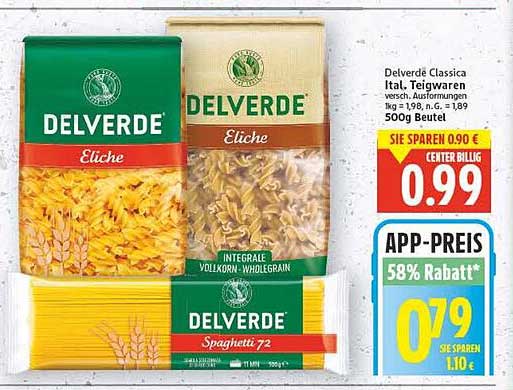 Delverde Classica Ital. Teigwaren 500g Beutel