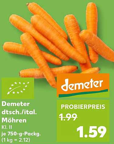 Demeter dt.sch./ital. Möhren