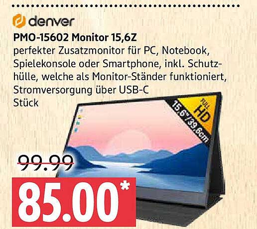 denver PMO-15602 Monitor 15,6Z