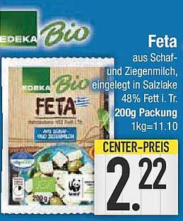 EDEKA Bio Feta aus Schaf- und Ziegenmilch