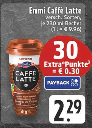 Emmi Caffè Latte, verschiedene Sorten, je 230 ml Becher