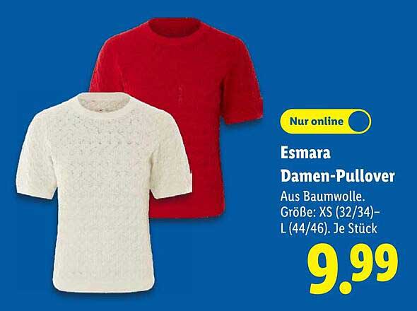 Esmara Damen-Pullover aus Baumwolle