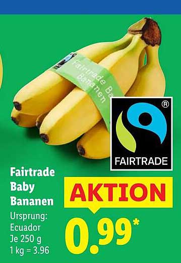 Fairtrade Baby Bananen
