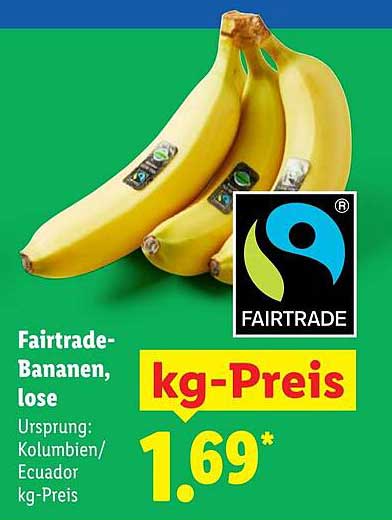 Fairtrade-Bananen, lose