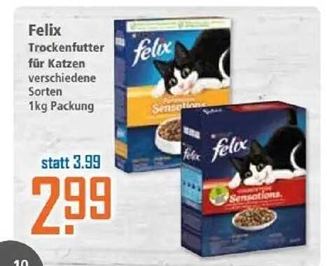 Felix Trockenfutter für Katzen verschiedene Sorten 1kg Packung