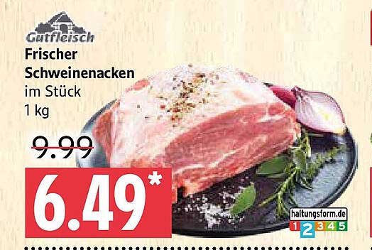 Frischer Schweinenacken im Stück 1 kg