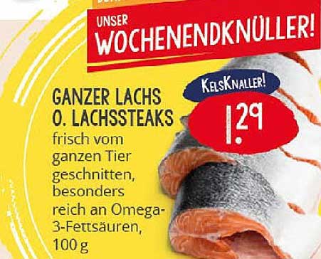 GANZER LACHS O. LACHSSTEAKS