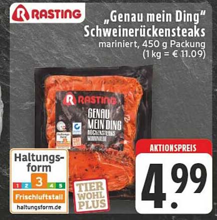 "Genau mein Ding" Schweinerückensteaks 450 g