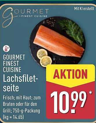 Gourmet Finest Cuisine Lachsfiletseite