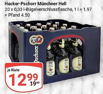 Hacker-Pschorr Münchner Hell - 20 x 0,33 l Kiste