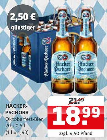 HACKER-PSCHORR Oktoberfest-Bier 20 × 0,5 l