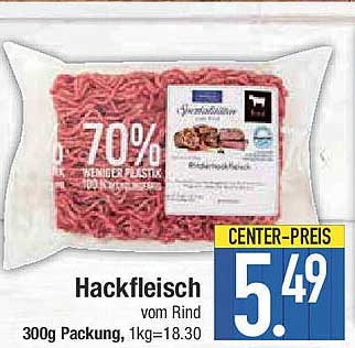 Hackfleisch vom Rind - 300g Packung
