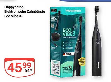 Happybrush Elektronische Zahnbürste Eco Vibe 3+