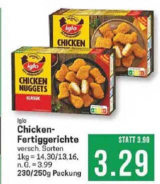 Iglo Chicken-Fertiggerichte - Chicken Nuggets