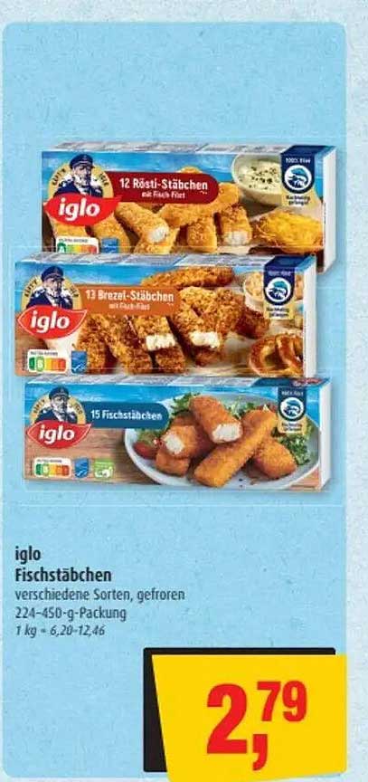 iglo Fischstäbchen – verschiedene Sorten, gefroren