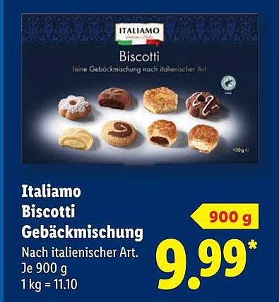 Italiamo Biscotti Gebäckmischung 900 g