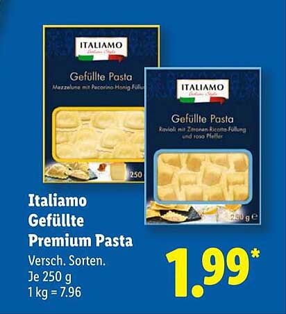 Italiamo Gefüllte Premium Pasta - Versch. Sorten