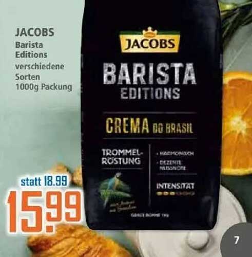 JACOBS Barista Editions Crema do Brasil 1000g