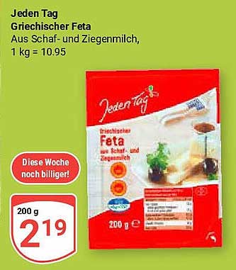 Jeden Tag Griechischer Feta