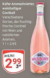 Käfer Aromatisierter, weinhaltiger Cocktail – Wildberry