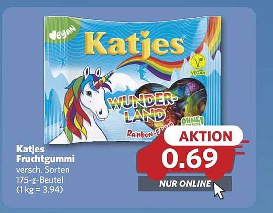 Katjes Fruchtgummi WUNDERLAND - 175 g Beutel