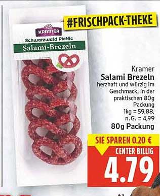 Kramer Salami Brezeln 80g