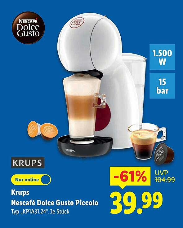 Krups Nescafé Dolce Gusto Piccolo Typ „KPIA131.24“