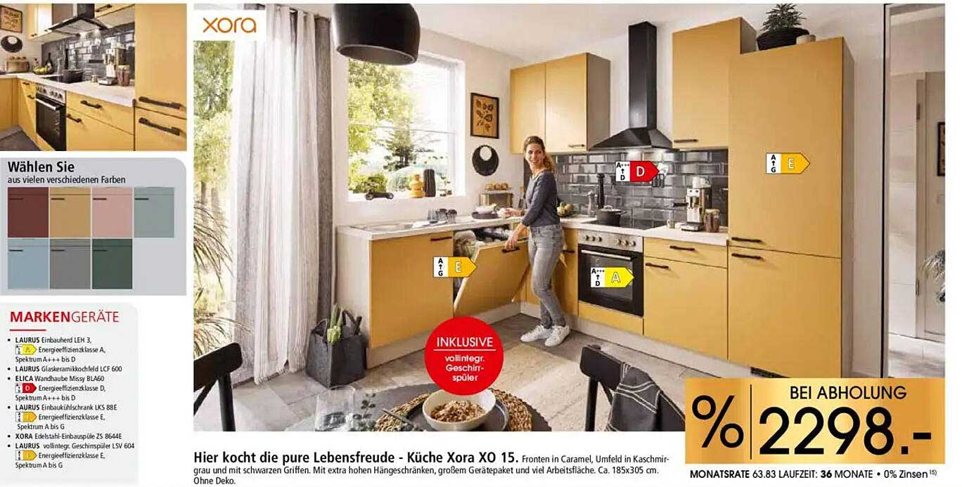 Küche Xora XO 15 - Hier kocht die pure Lebensfreude