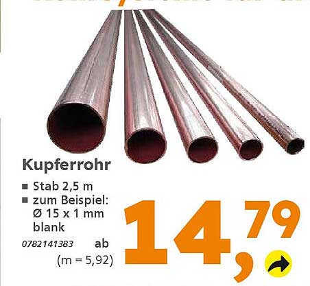 Kupferrohr 2,5 m - Ideale Lösung für Ihre Projekte