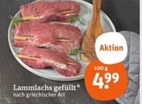 Lammlachs gefüllt nach griechischer Art