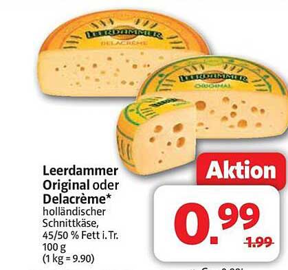 Leerdammer Original oder Delacrème – holländischer Schnittkäse