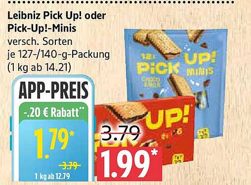 Leibniz Pick Up! oder Pick-Up!-Minis