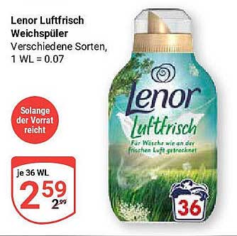 Lenor Luftfrisch Weichspüler - verschiedene Sorten, 36 WL