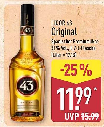 LICOR 43 Original - Spanischer Premiumlikör