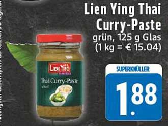 Lien Ying Thai Curry-Paste grün, 125 g Glas