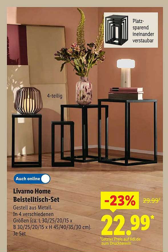 Livorno Home Beistelltisch-Set