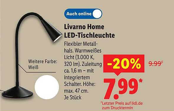 Livorno Home LED-Tischleuchte