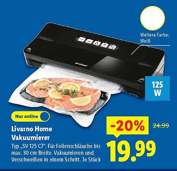 Livorno Home Vakuumierer - SV 125 C7