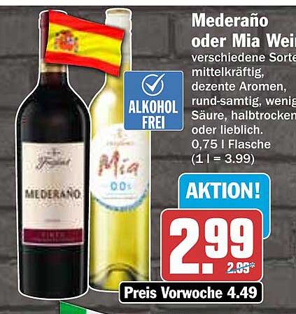 Mederàno oder Mia Wein - Aktion!