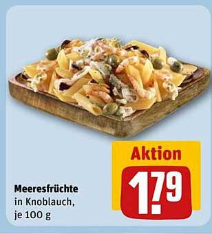 Meeresfrüchte in Knoblauch, je 100 g